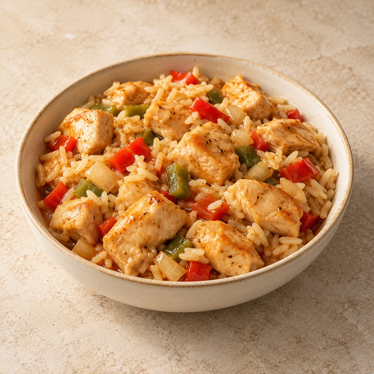 Chicken Fillet Cubes & Rice